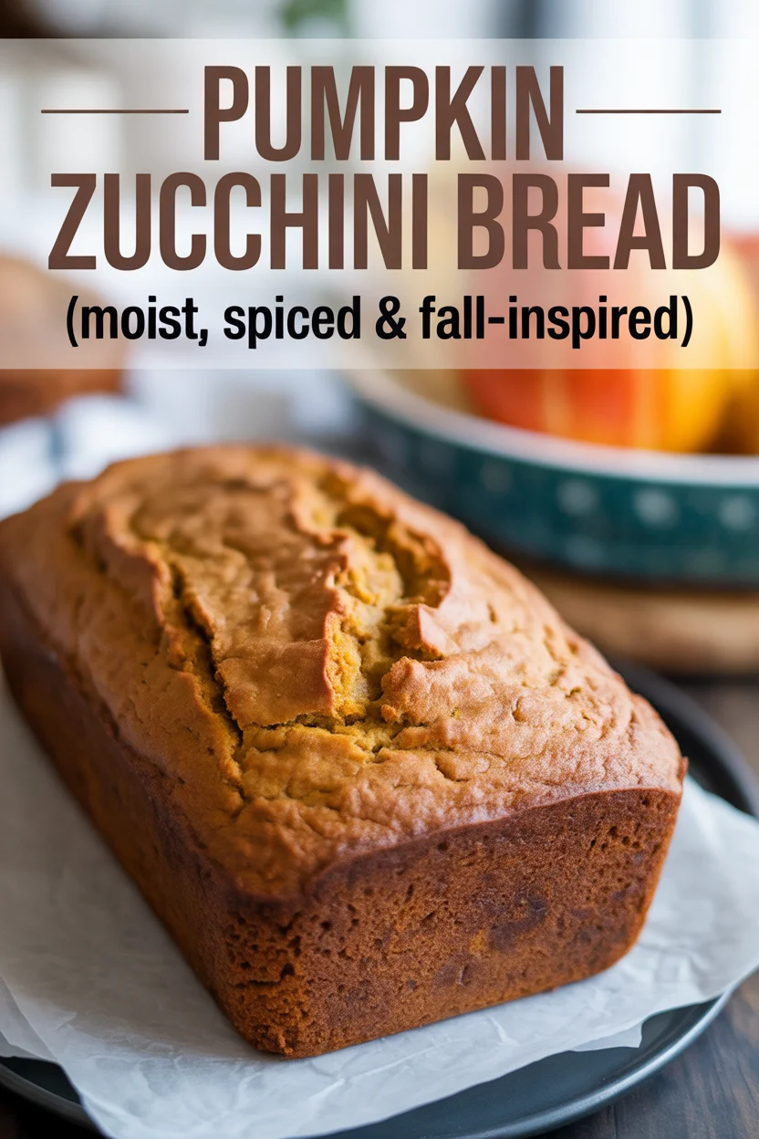Pumpkin Zucchini Bread (Moist, Spiced & Fall-Inspired)