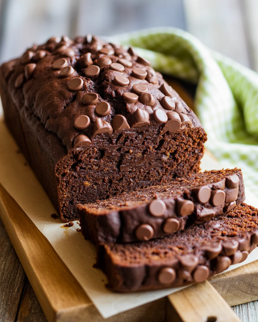 Double Chocolate Zucchini Bread (Moist & Fudgy!)