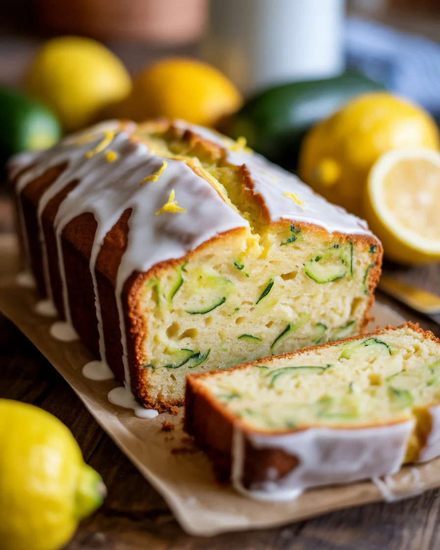 Lemon Zucchini Bread with Glaze (Bright & Fresh)