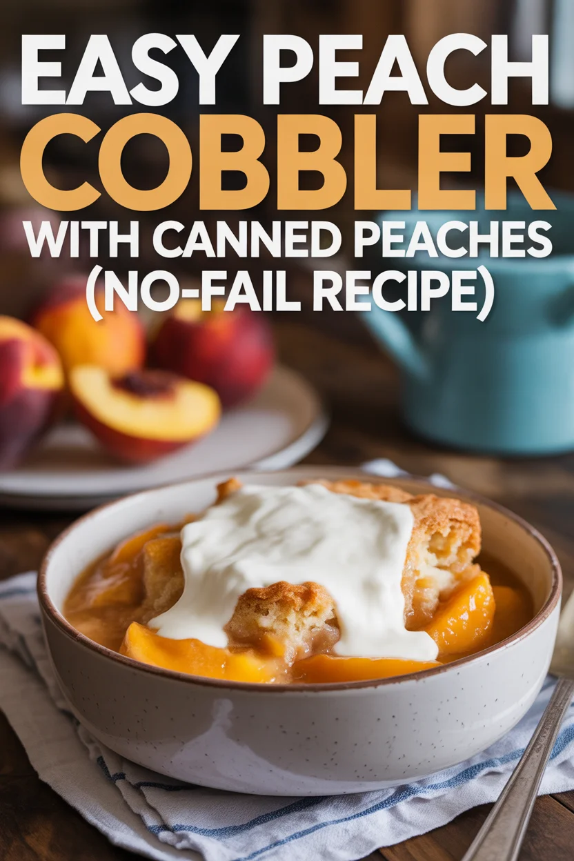 peach cobbler canned peaches recipes