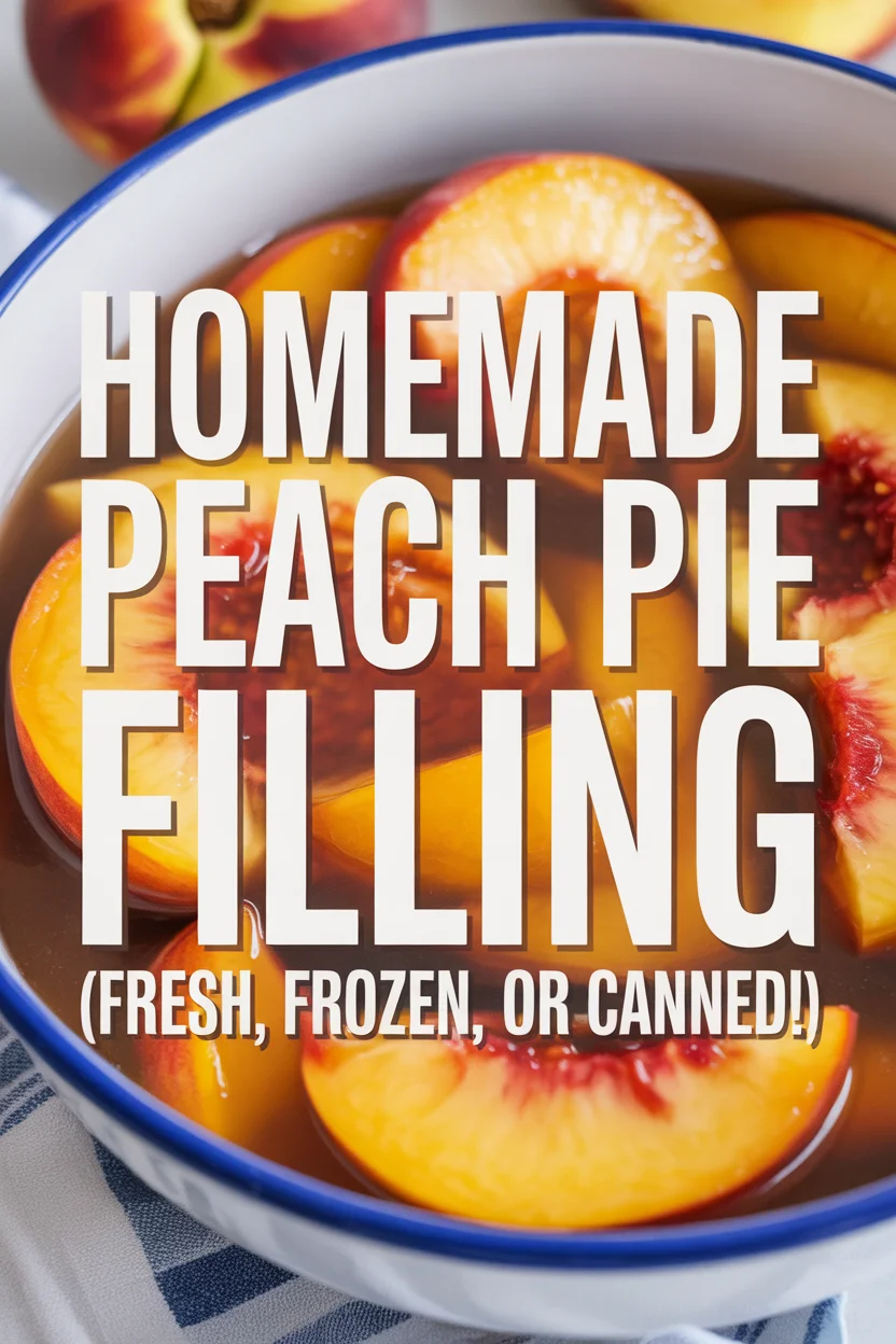 Homemade Peach Pie Filling (Fresh, Frozen, or Canned!)