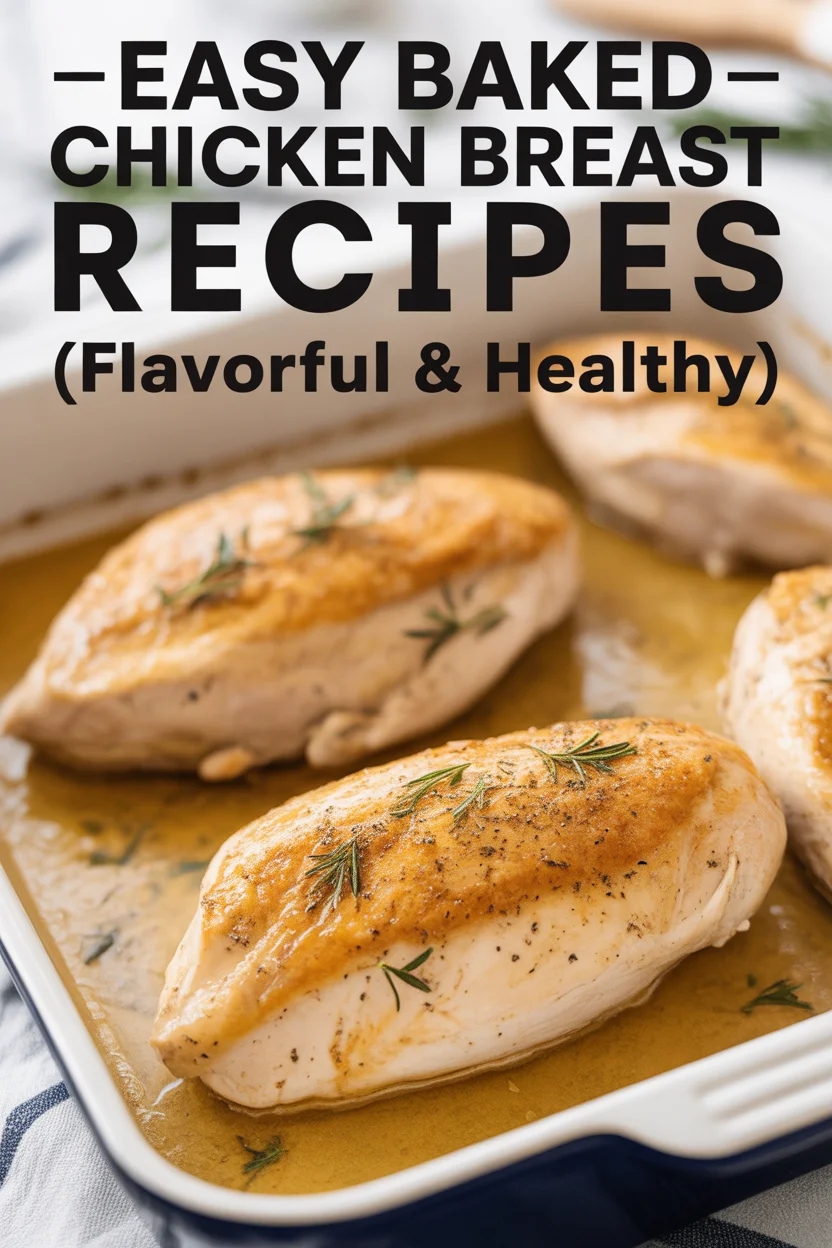 Easy Baked Chicken Breast Recipes (Flavorful & Healthy)