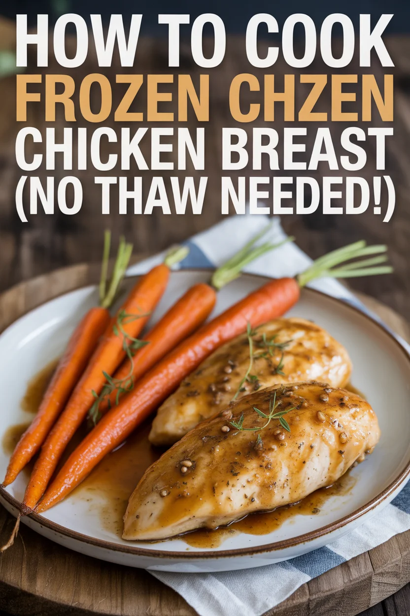 How to Cook Frozen Chicken Breast (No Thaw Needed!)