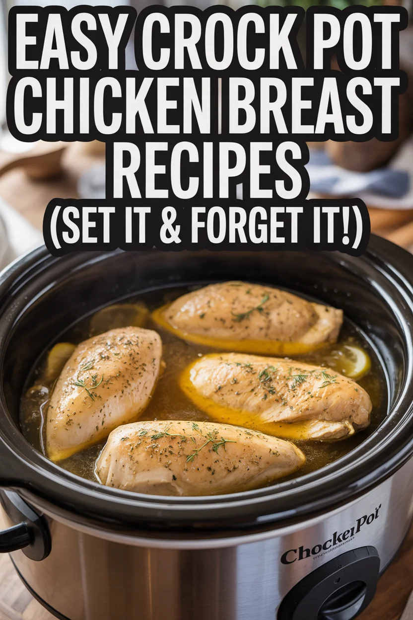 Easy Crock Pot Chicken Breast Recipes (Set It & Forget It!)