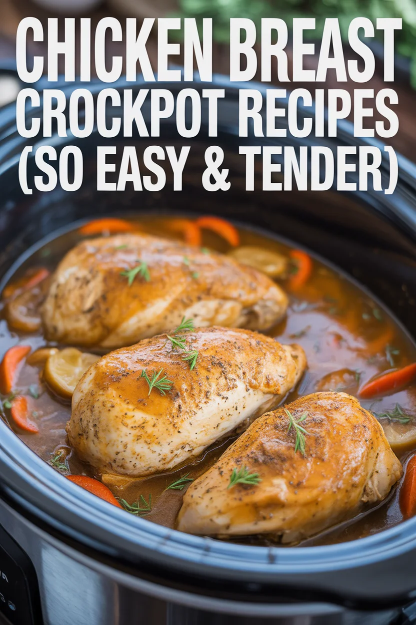 Chicken Breast Crockpot Recipes (So Easy & Tender)