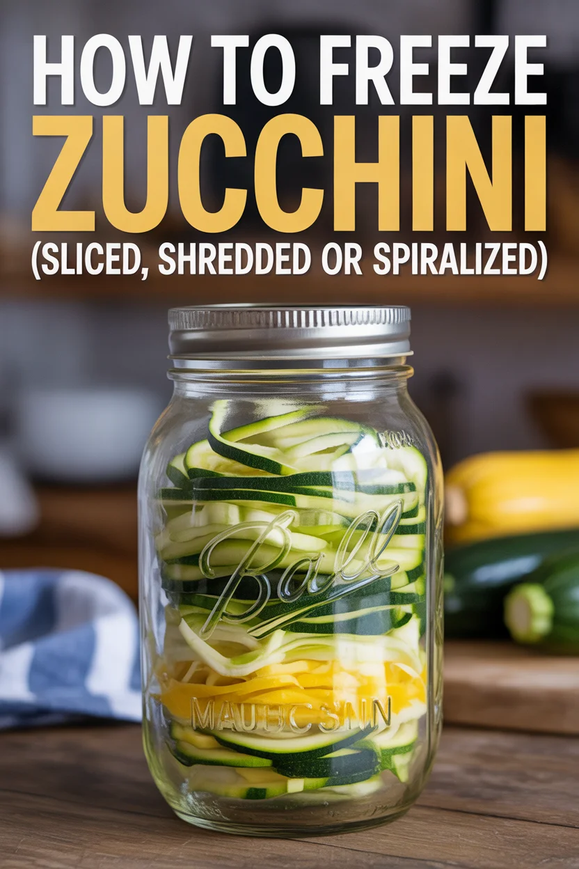 how to freeze zucchini