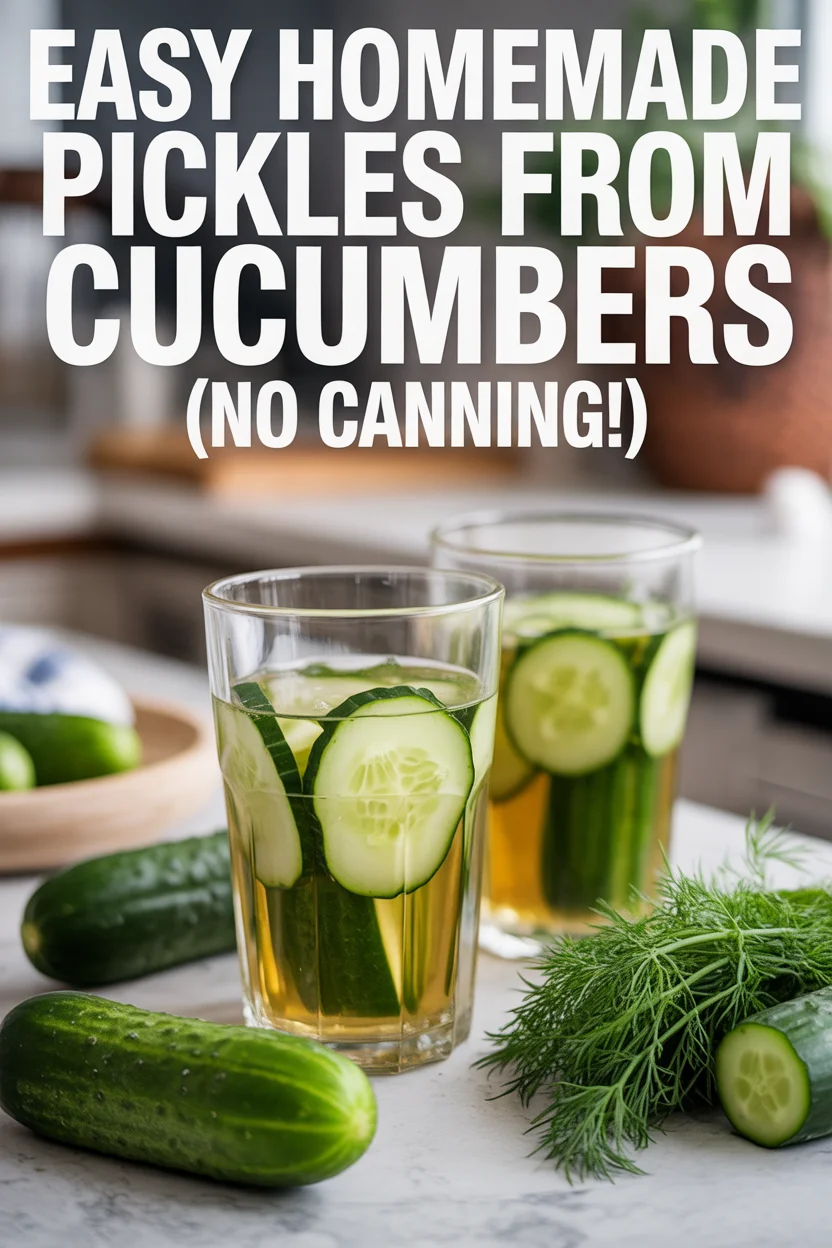 how to make pickles from cucumbers