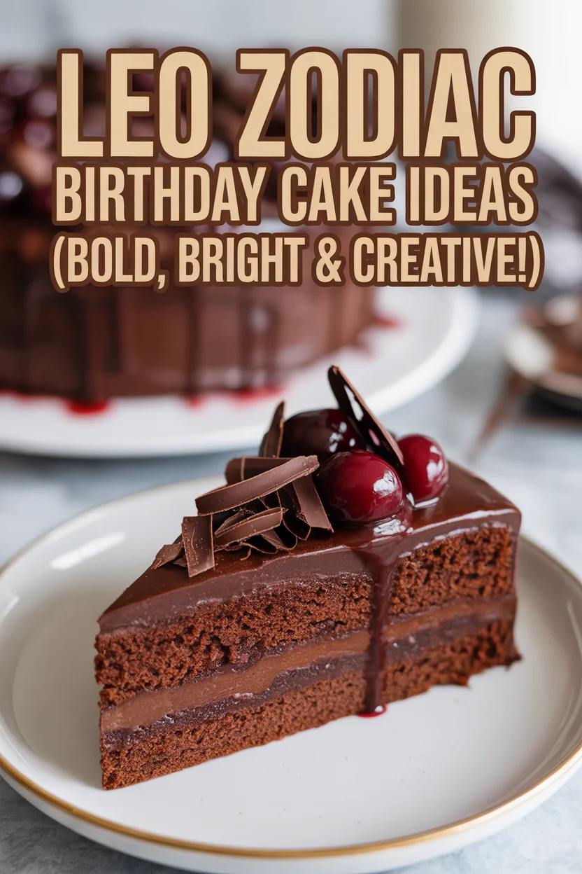 Leo Zodiac Birthday Cake Ideas (Bold, Bright & Creative!)