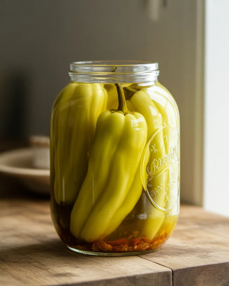 Pickled Banana Peppers (Easy Homemade & Tangy!)