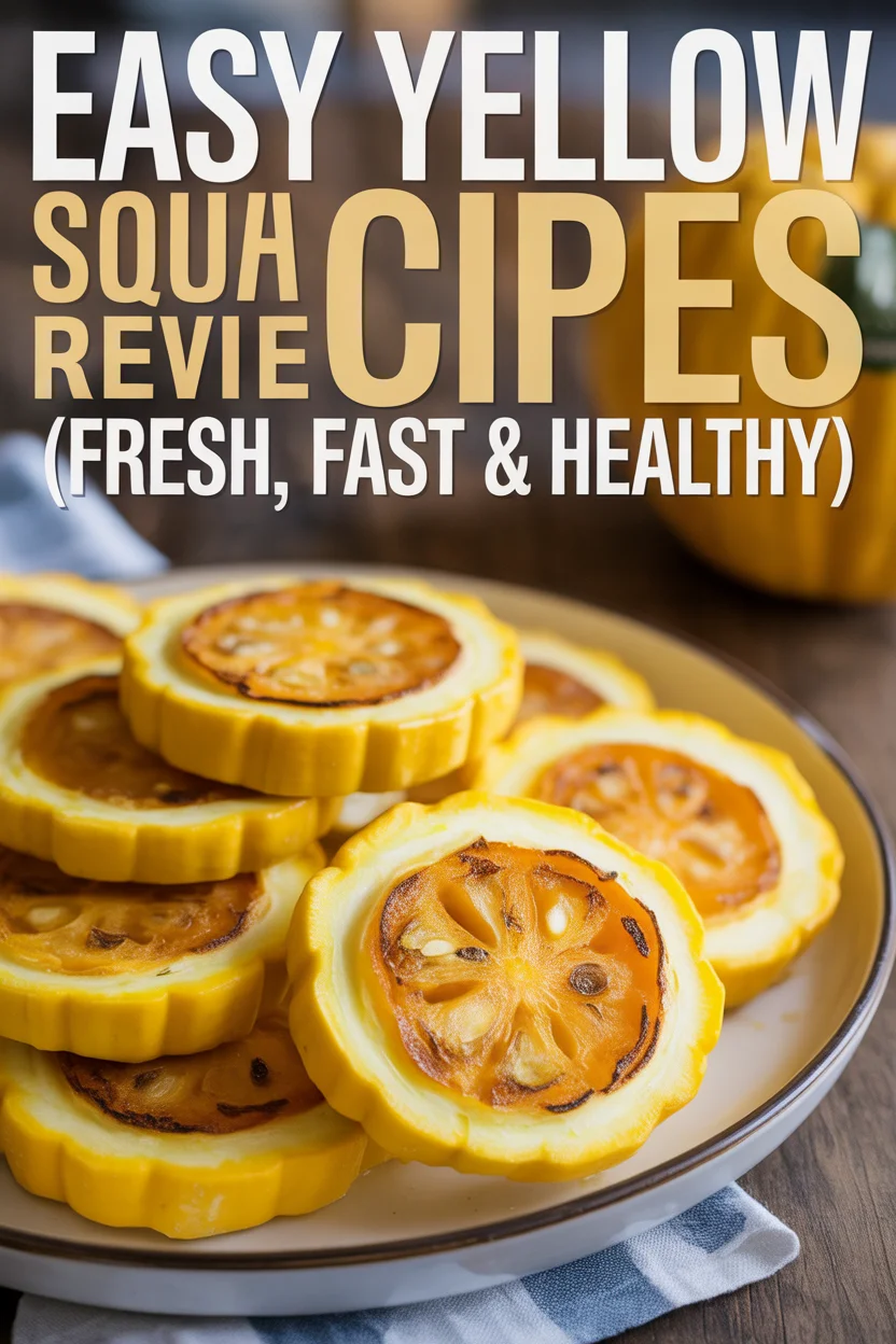 Easy Yellow Squash Recipes (Fresh, Fast & Healthy)