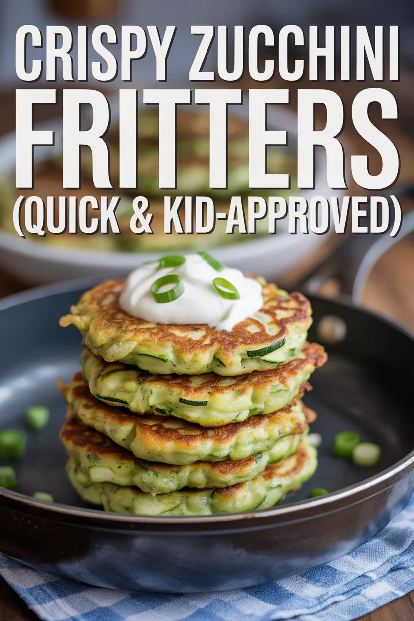 Crispy Zucchini Fritters (Quick & Kid-Approved)