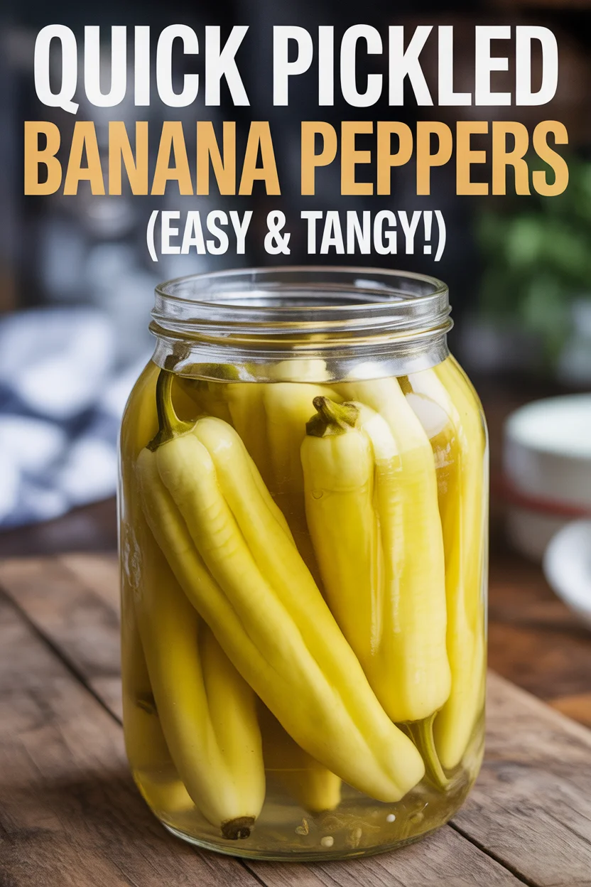 Quick Pickled Banana Peppers (Easy & Tangy!)