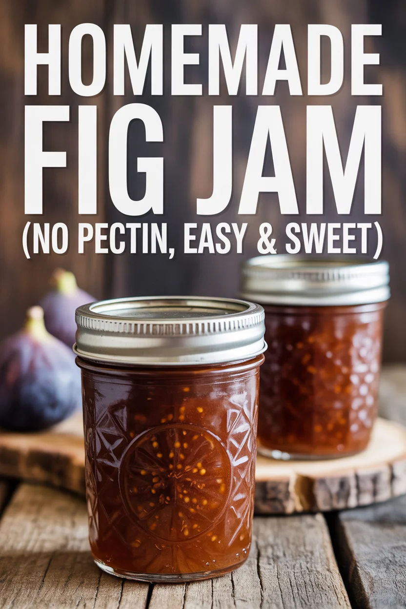 Homemade Fig Jam (No Pectin, Easy & Sweet)