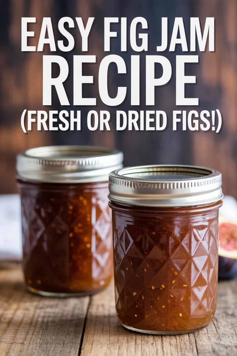 Easy Fig Jam Recipe (Fresh or Dried Figs!)