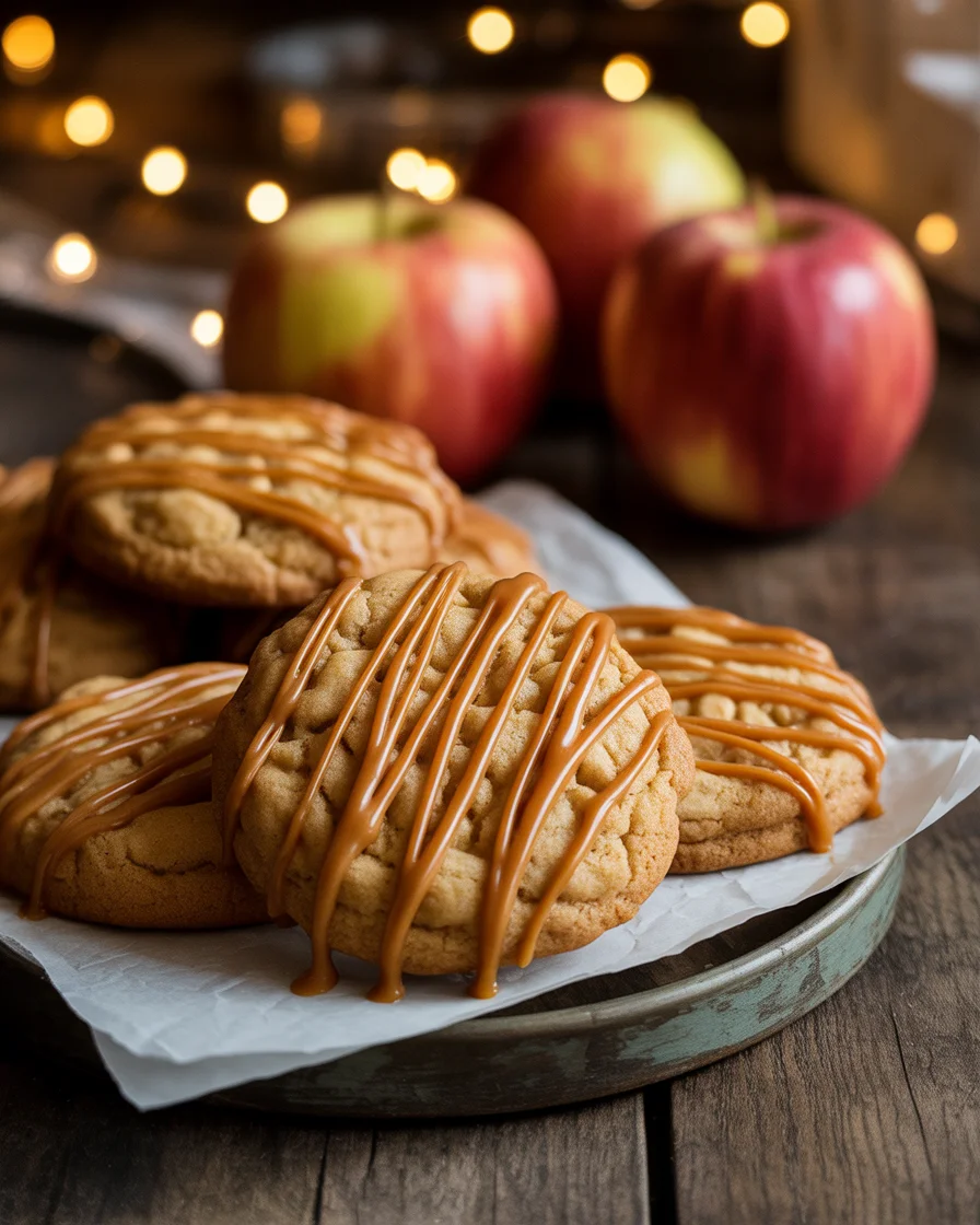caramel apple cookies