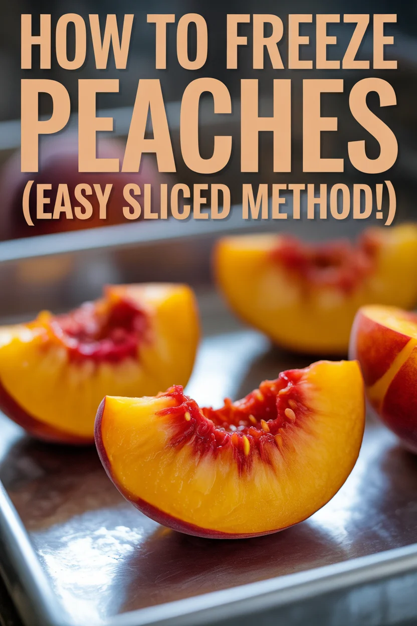 How to Freeze Peaches (Easy Sliced Method!)