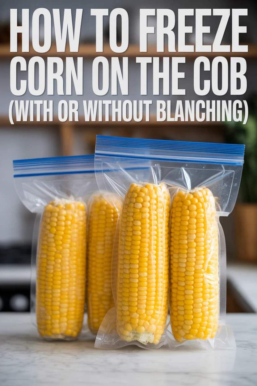 how to freeze corn on the cob