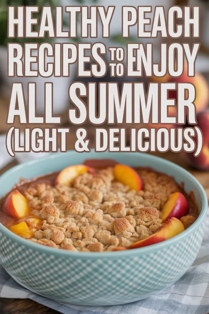 healthy peach recipes