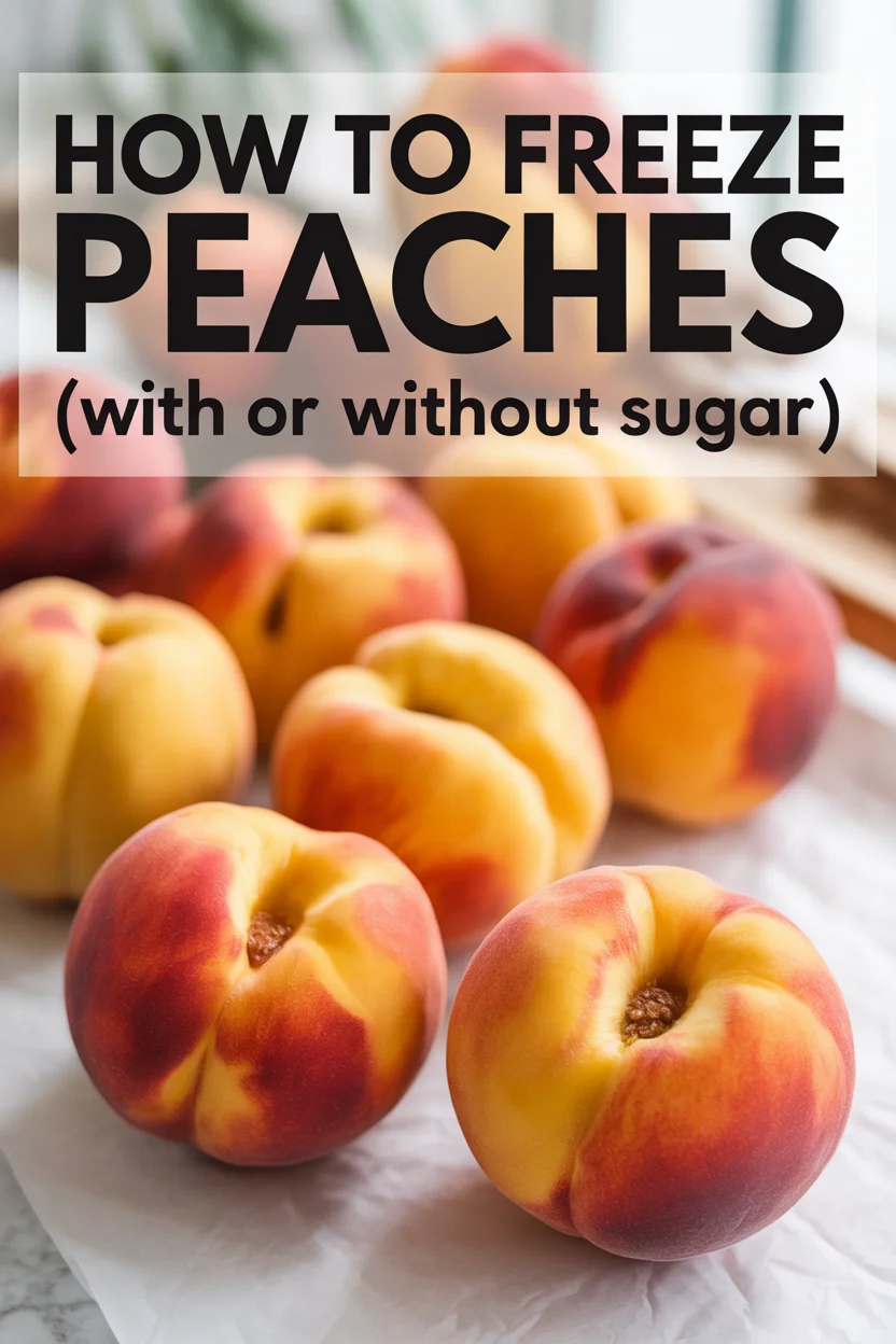 How to Freeze Peaches (With or Without Sugar)