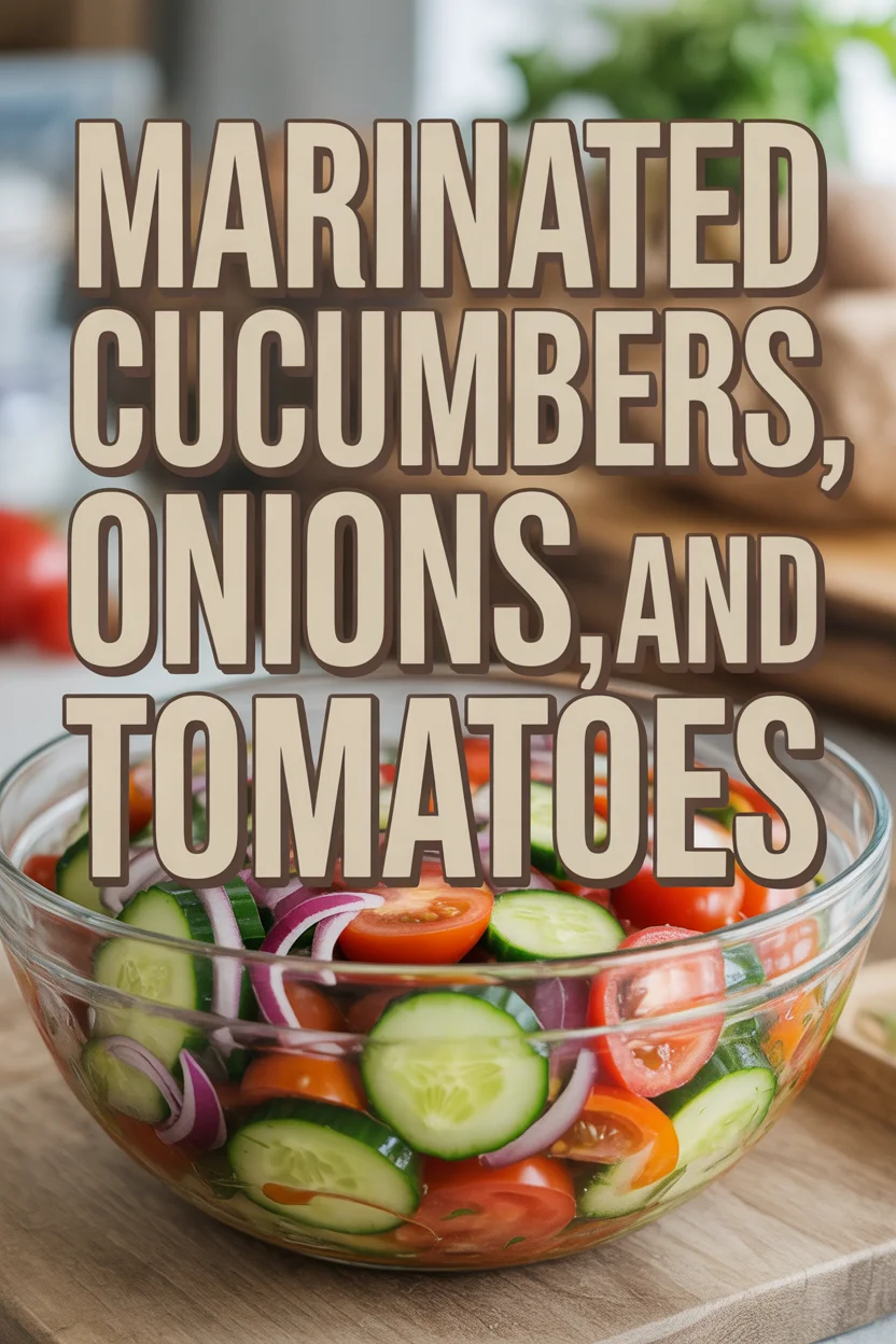 Marinated Cucumbers, Onions, and Tomatoes