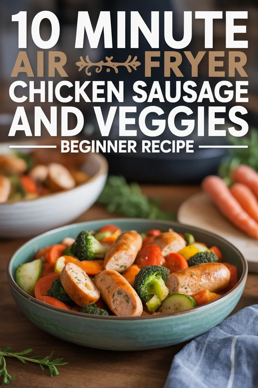 Air Fryer Chicken Sausage and Veggies