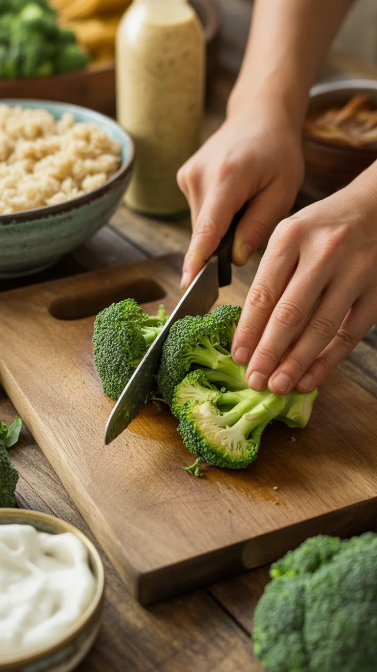 Grilled Chicken & Broccoli Bowls with Creamy Garlic Sauce – Healthy, Savory & Delicious!