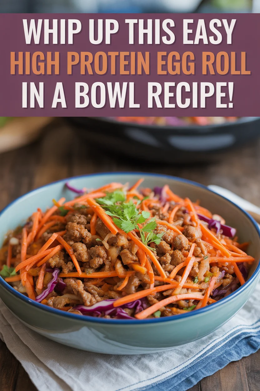 Easy High Protein Egg Roll in a Bowl Recipe