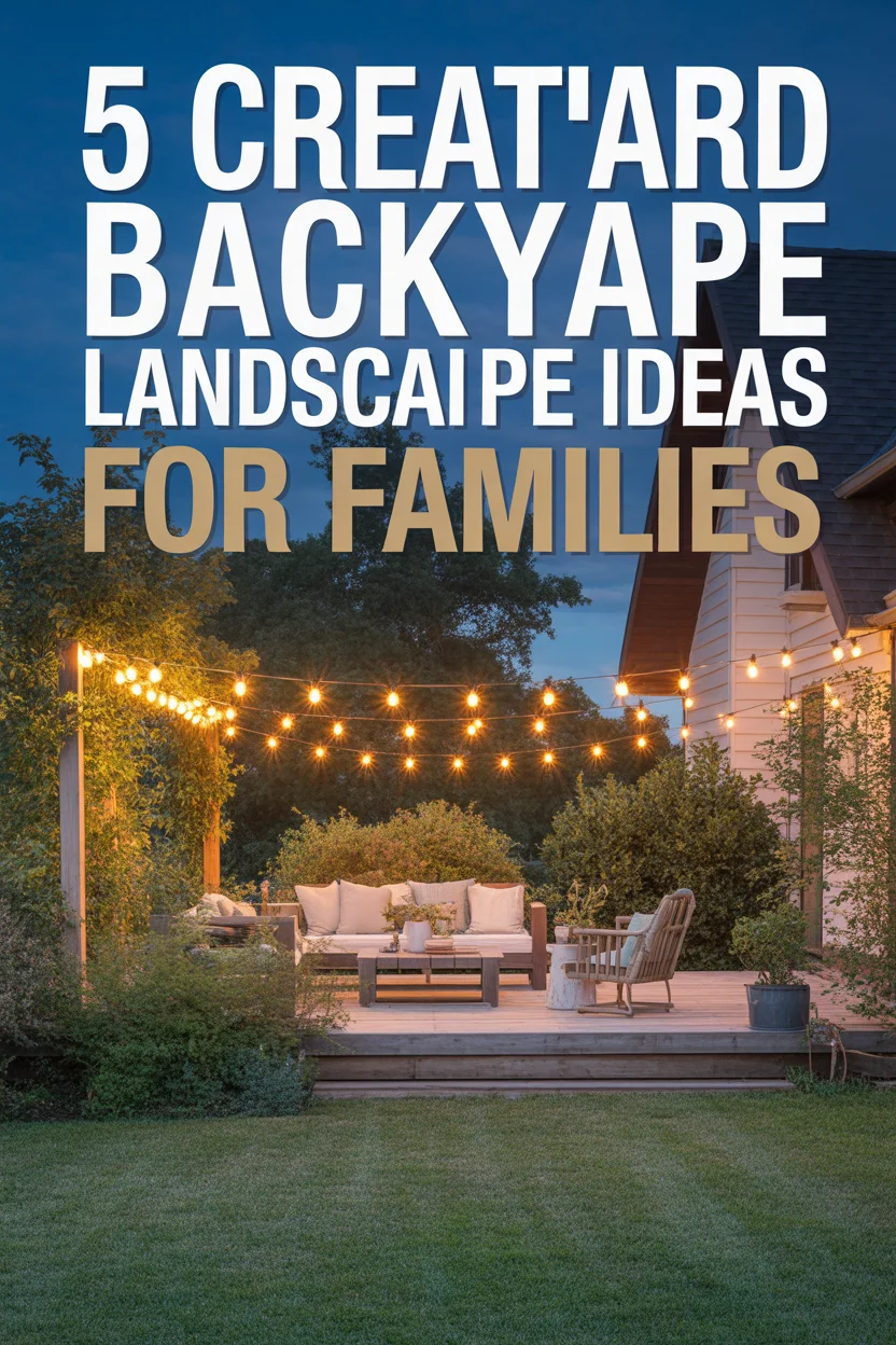 Backyard Landscape Design for Families