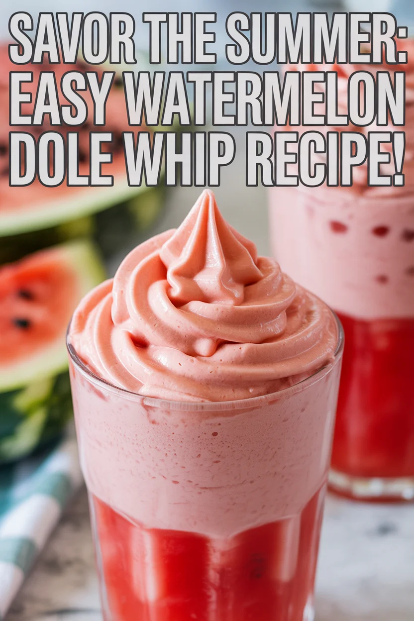 Savor the Summer: Easy Watermelon Dole Whip Recipe!