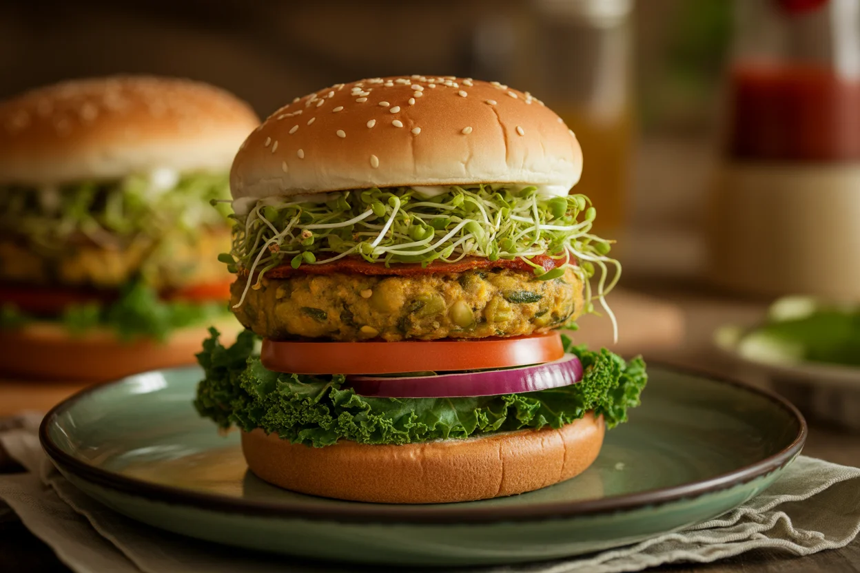 5 Delicious Ways to Enjoy a High Protein Moong Sprouts Burger