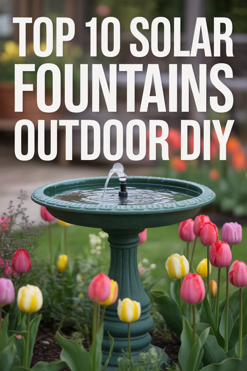 Solar Fountains Outdoor DIY