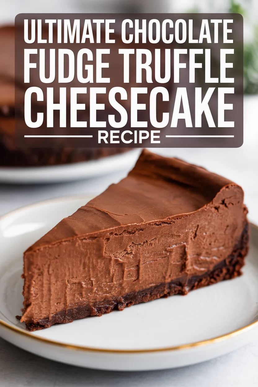 Ultimate Chocolate Fudge Truffle Cheesecake Recipe