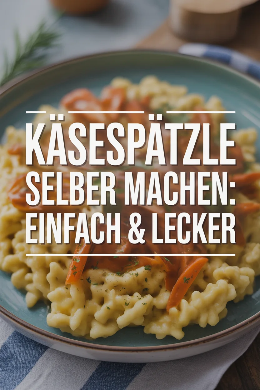 Käsespätzle selber machen: Einfach & super lecker