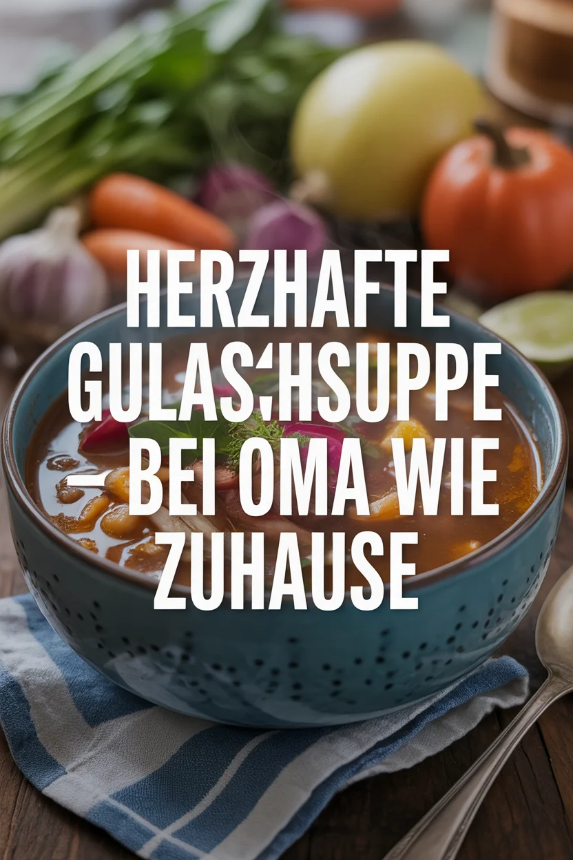 Herzhafte Gulaschsuppe – So schmeckt's wie bei Oma