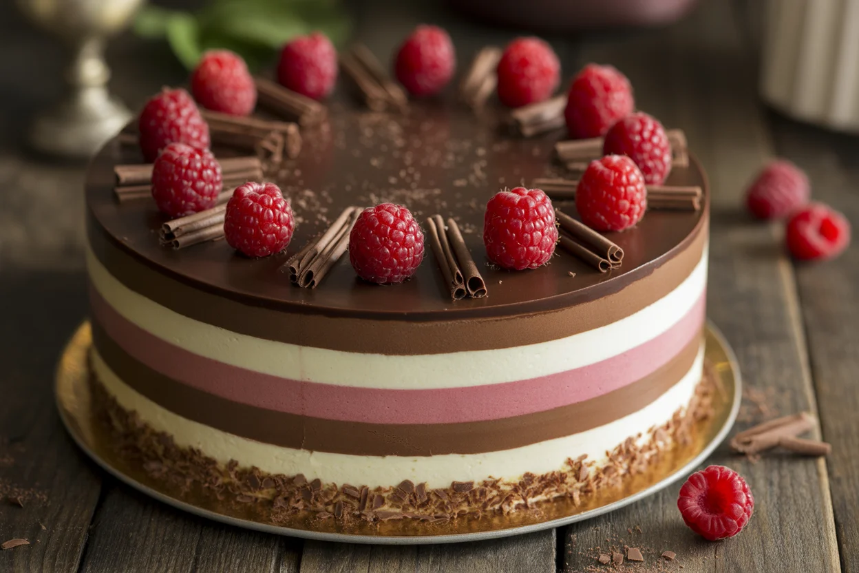 Neapolitan Mousse Cake