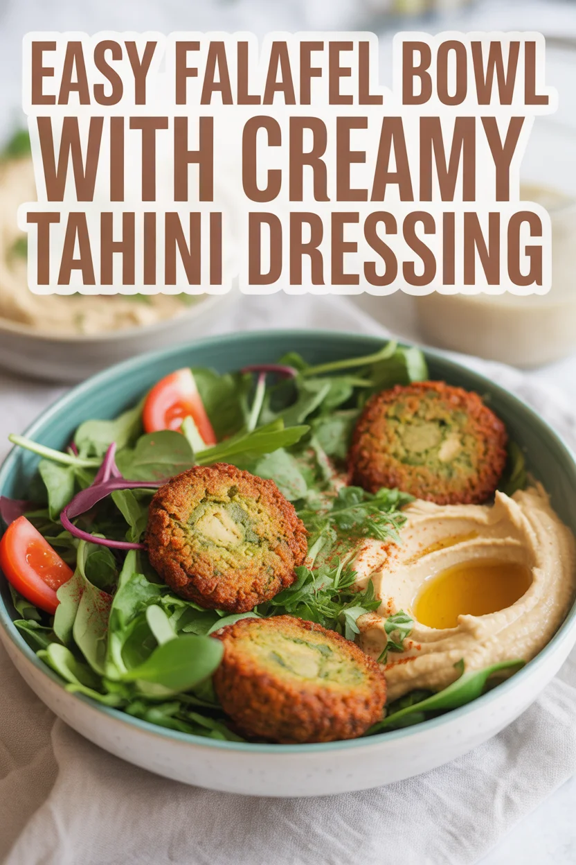 Falafel Bowl with Creamy Tahini Dressing