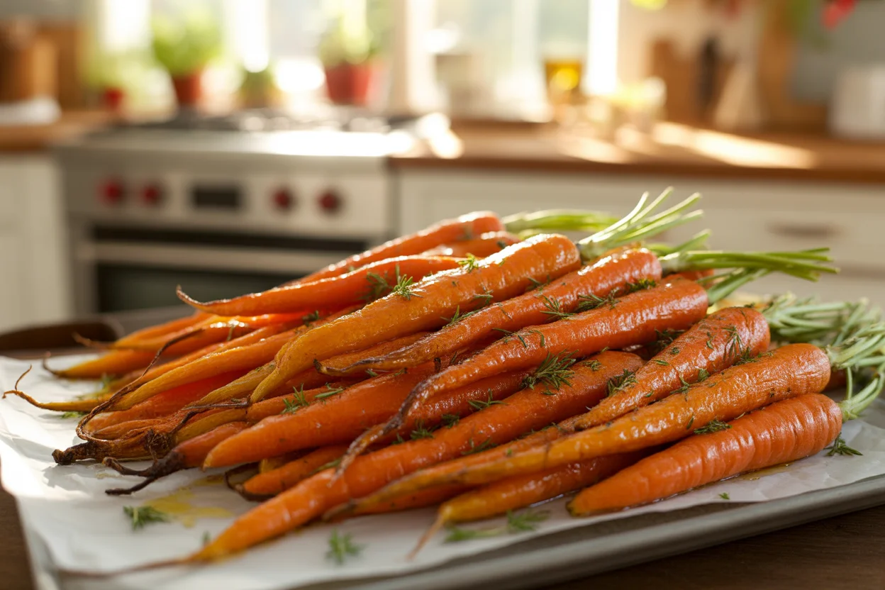 Sweet & Savory Honey Roasted Carrots