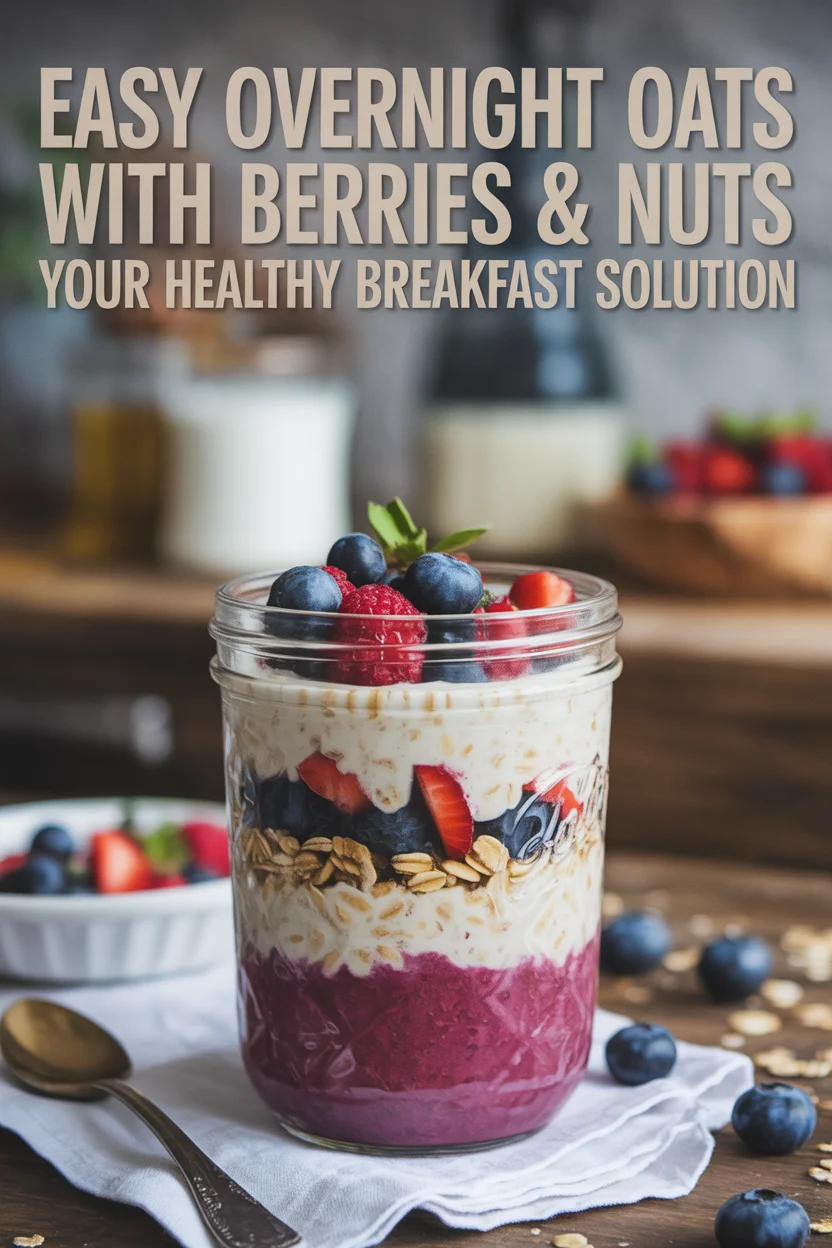 Overnight oats, healthy breakfast, meal prep breakfast