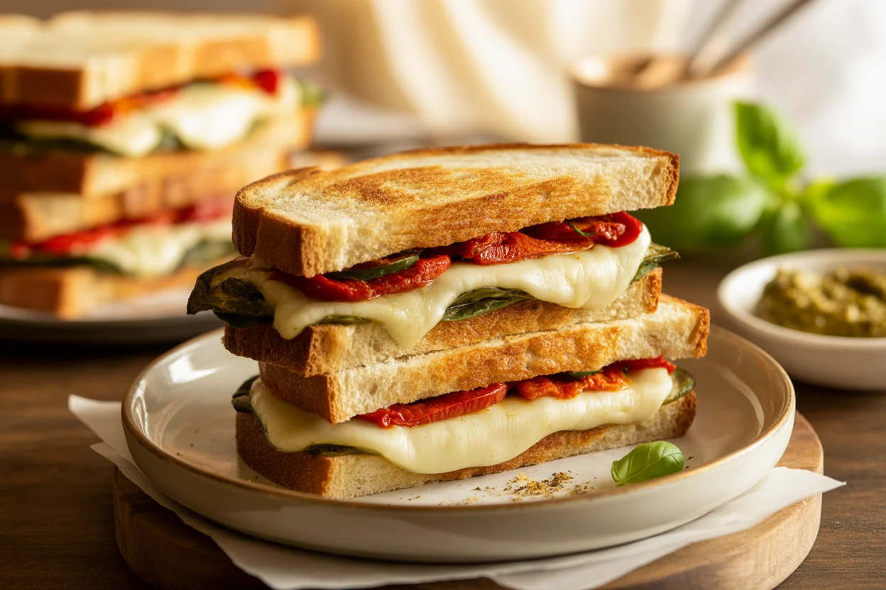 15-Minute Caprese Grilled Cheese Sandwich