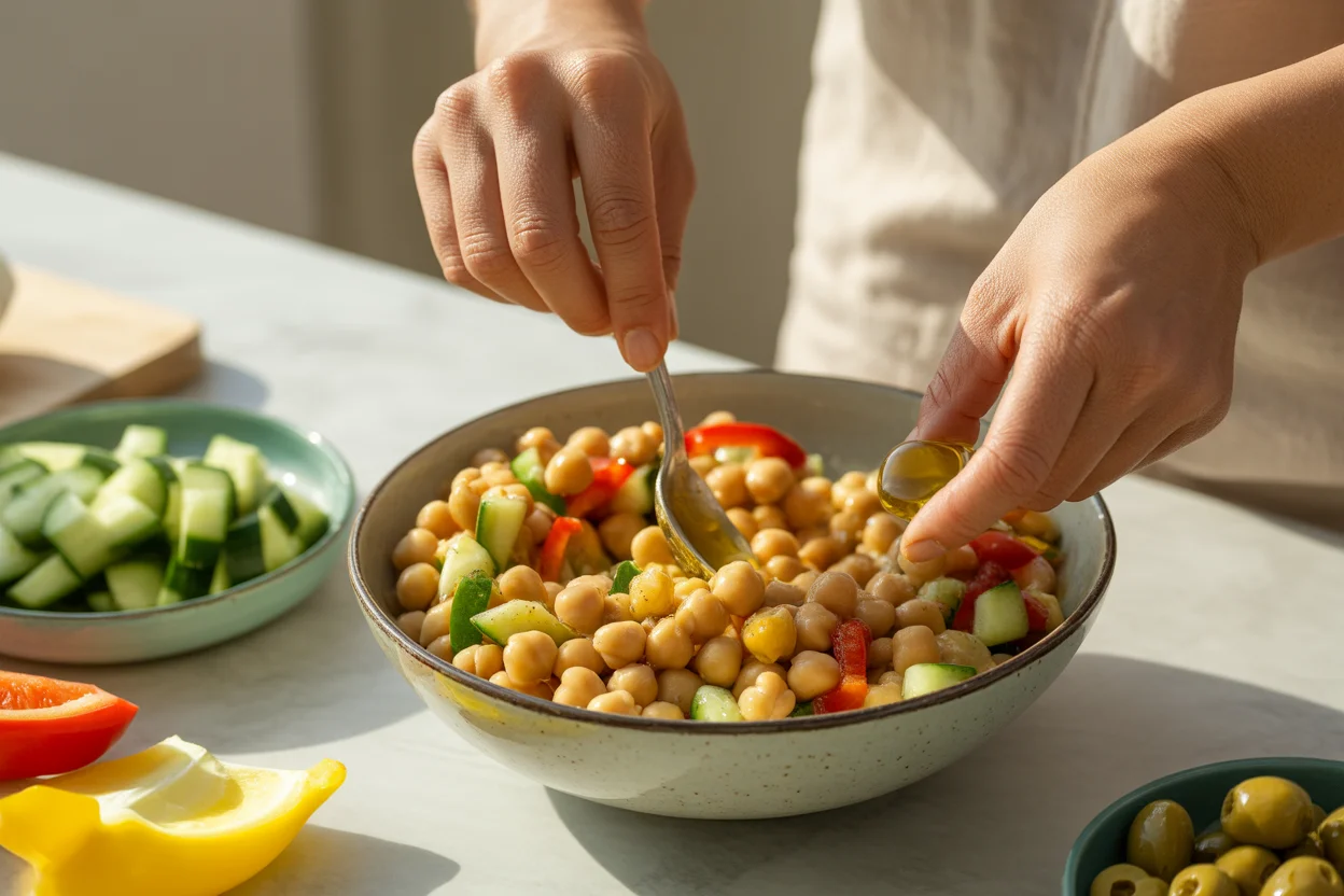 Mediterranean Chickpea Salad (No Lettuce Needed!)