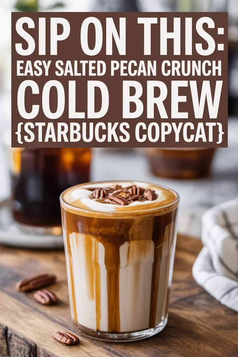 Salted Pecan Crunch Cold Brew {Starbucks Copycat}