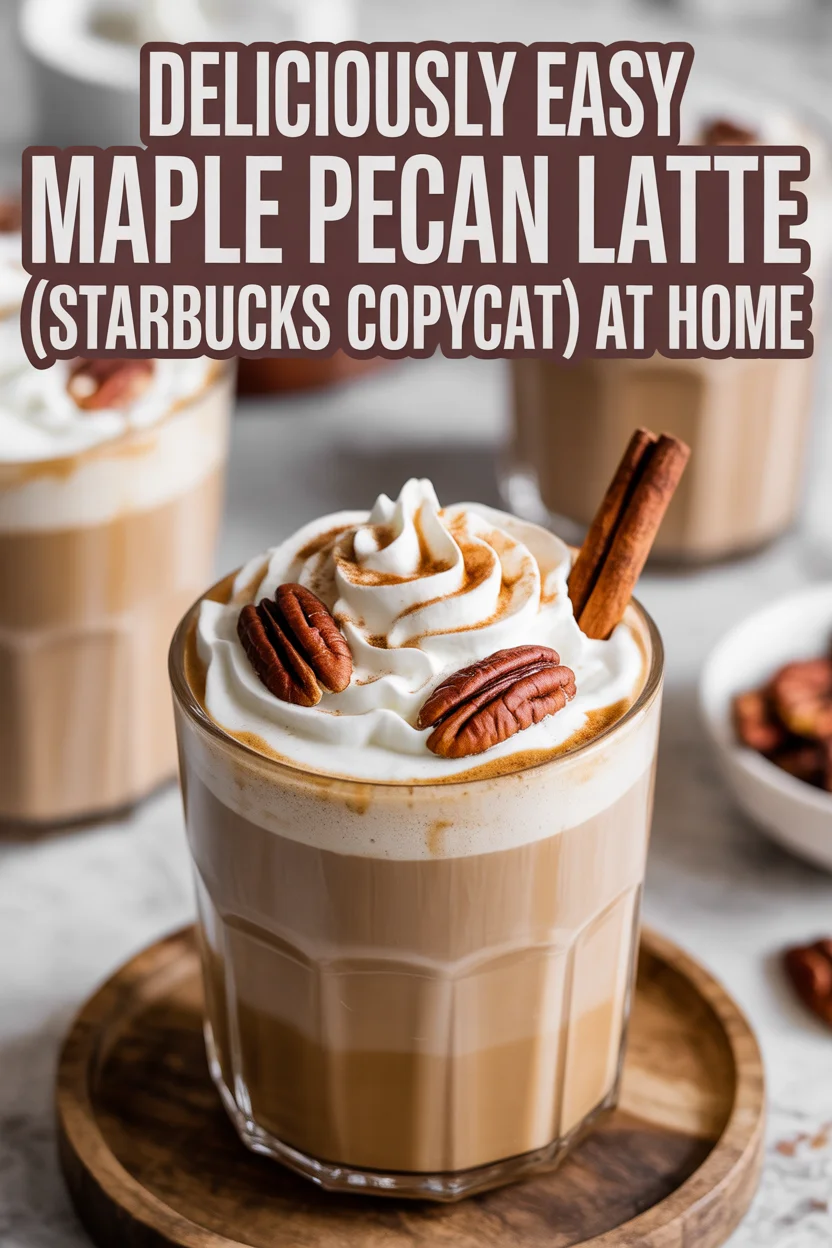 Deliciously Easy Maple Pecan Latte (Starbucks Copycat) at Home