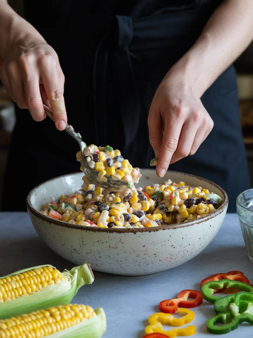 5 Simple Steps to Make Mexican Street Corn Pasta Salad