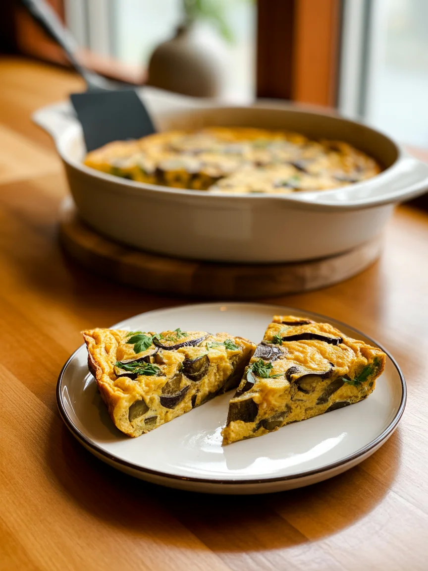 Spicy Eggplant Frittata