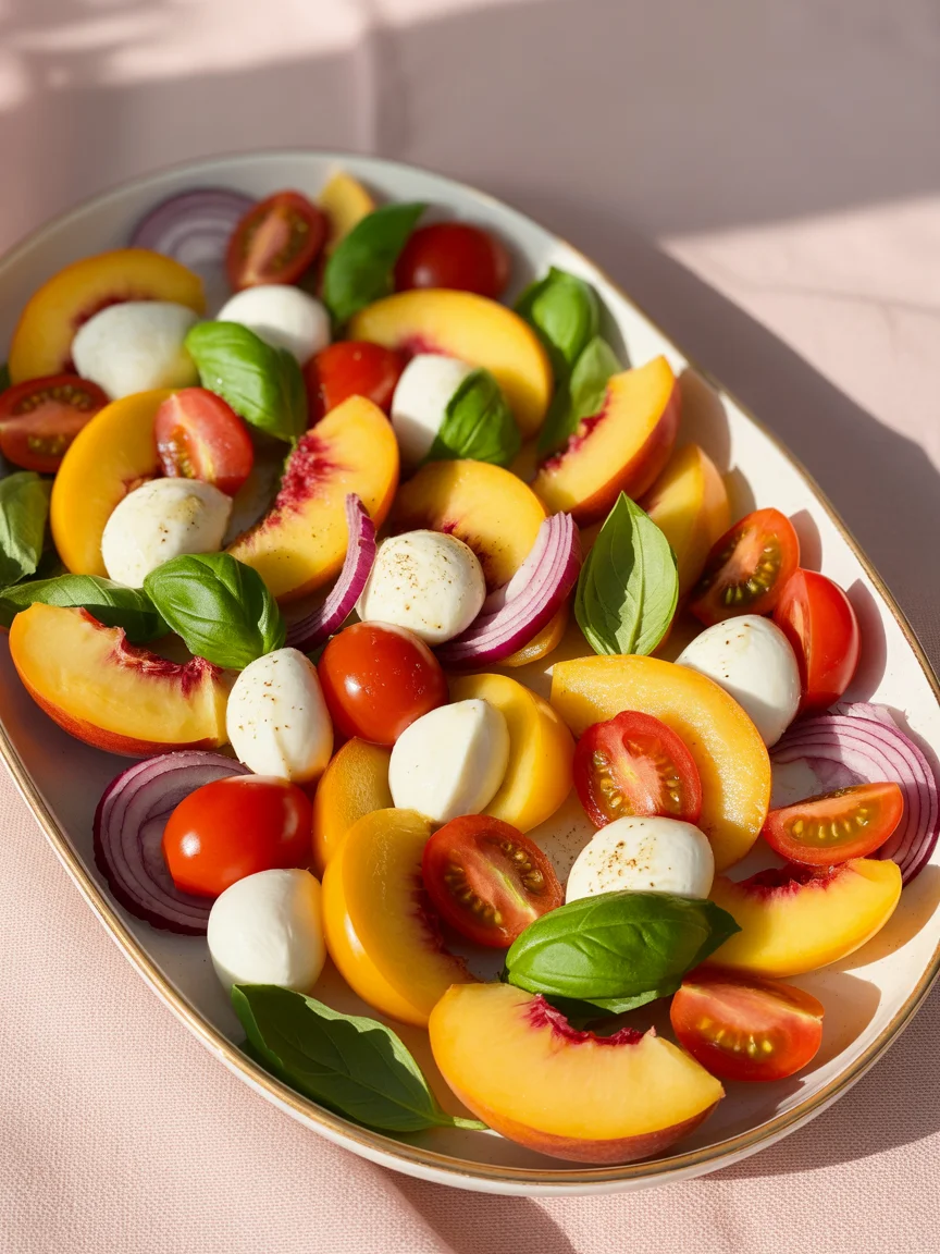 5 Fresh Takes on Peach and Tomato Caprese Salad to Try