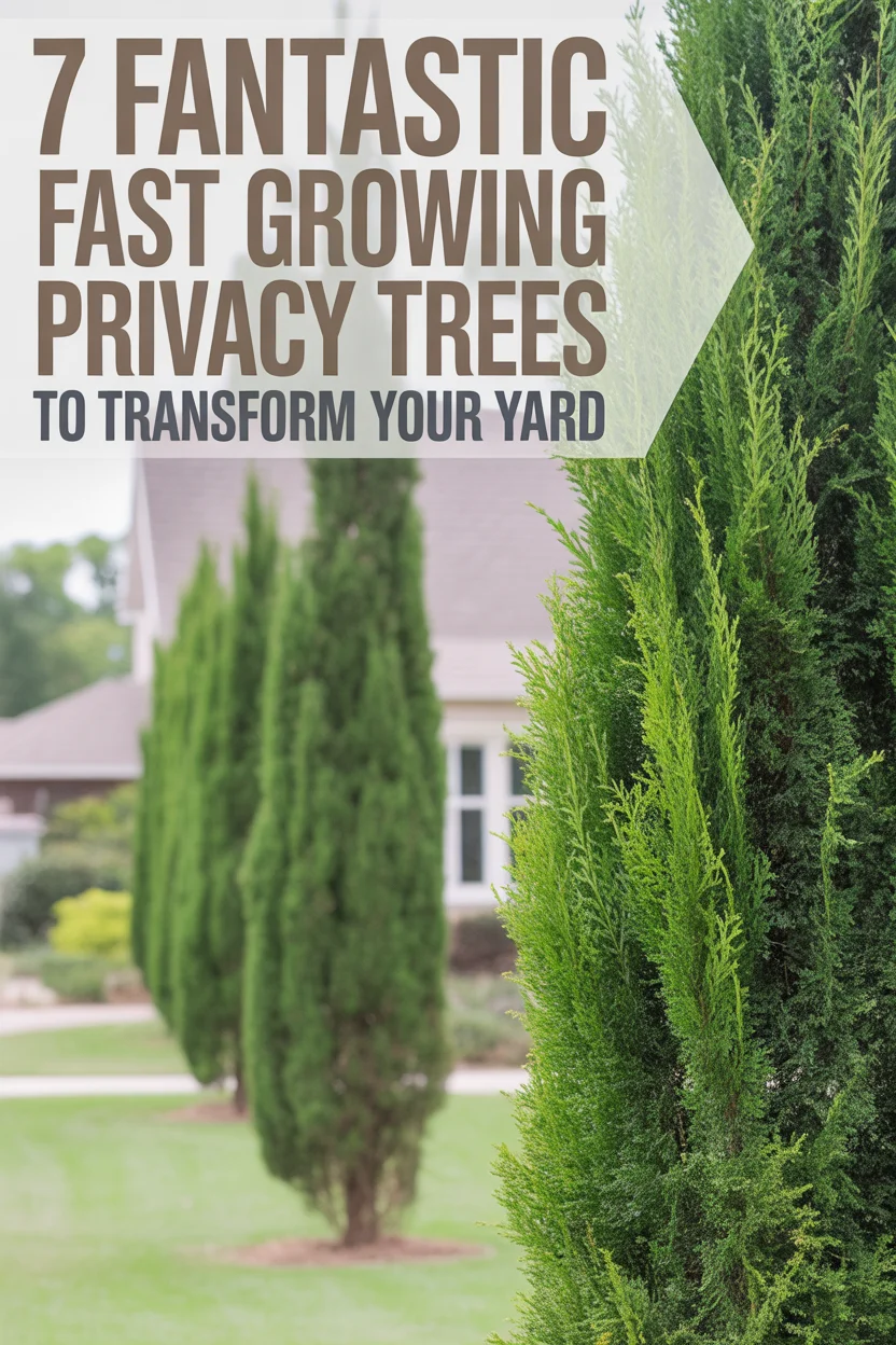 fast growing privacy trees