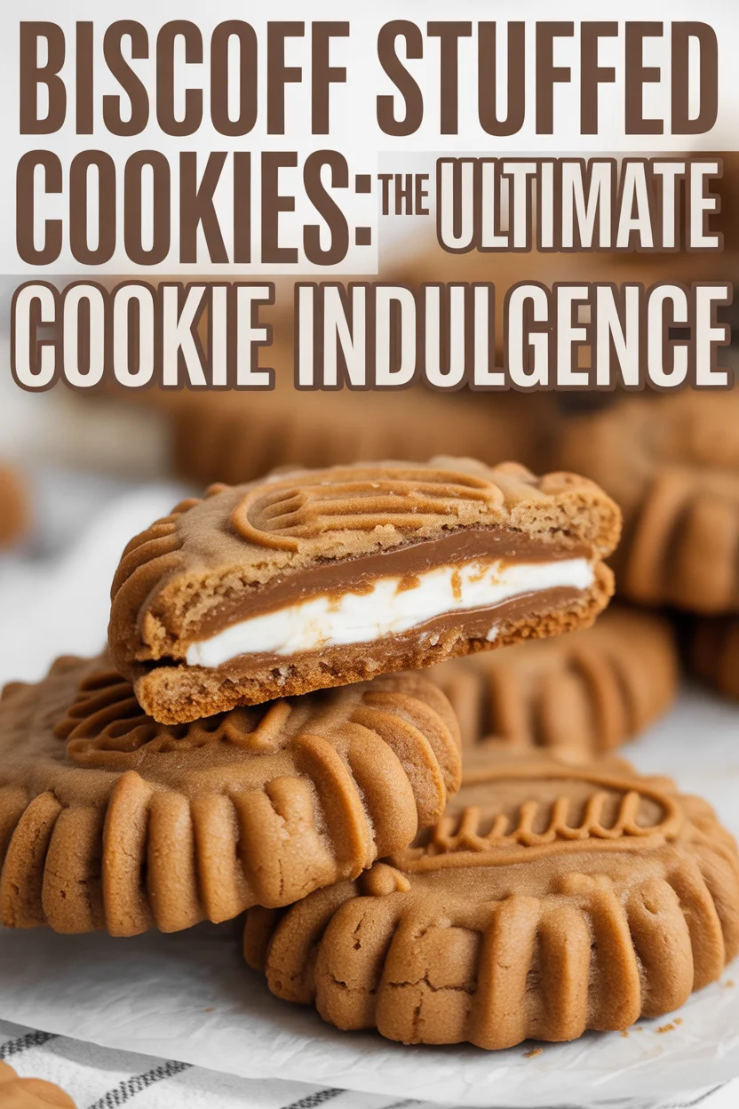 Biscoff Stuffed Cookies