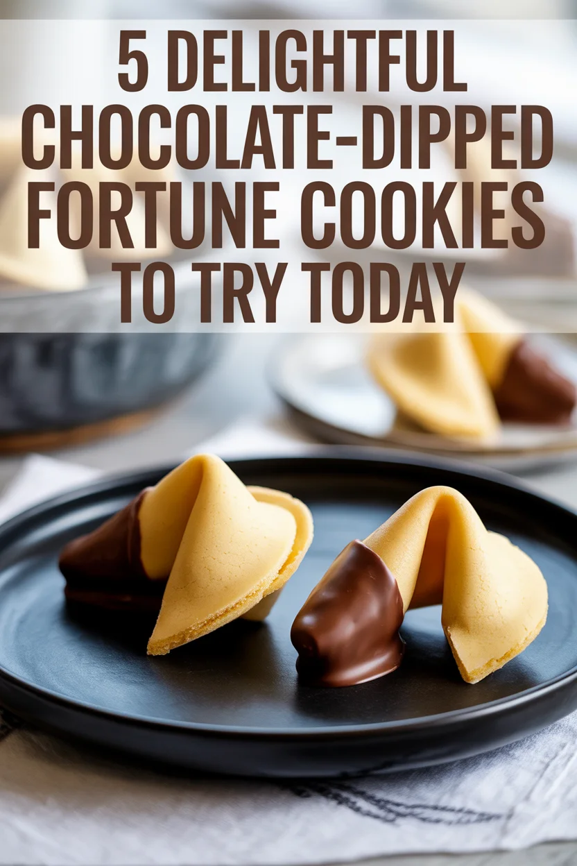 Chocolate-Dipped Fortune Cookies