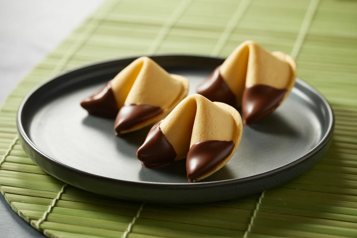 Chocolate-Dipped Fortune Cookies