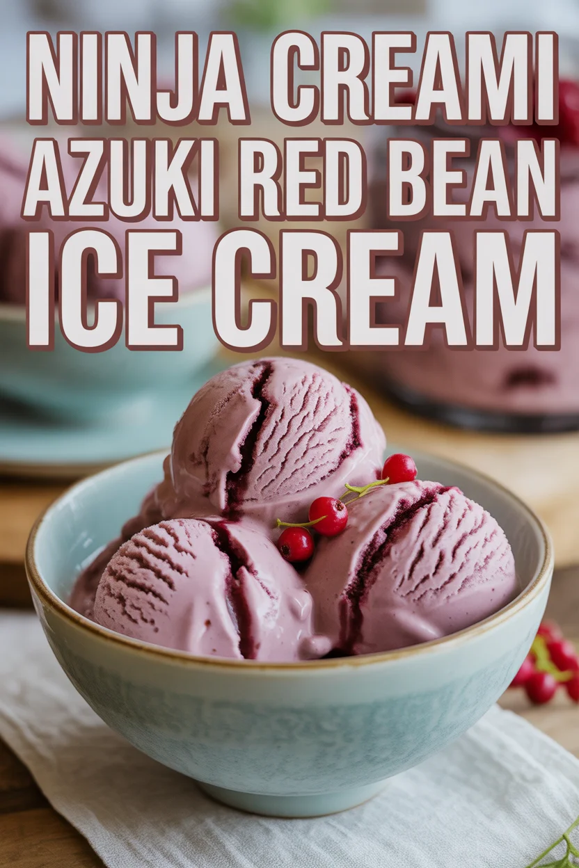 Ninja Creami Azuki Red Bean Ice Cream